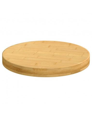 Piano del Tavolo Ø40x4 cm in Bambù