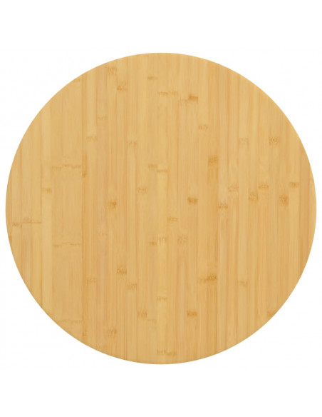 Piano del Tavolo Ø70x4 cm in Bambù