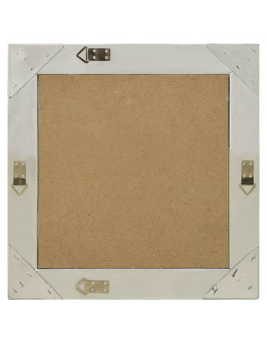 Specchio da Parete Stile Barocco 50x50 cm Argento