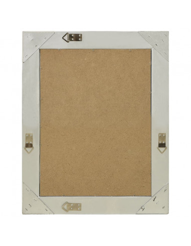 Specchio da Parete Stile Barocco 50x60 cm Argento