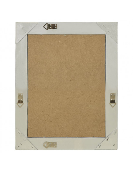 Specchio da Parete Stile Barocco 50x60 cm Argento