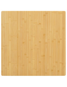 Piano del Tavolo 70x70x4 cm in Bambù 2