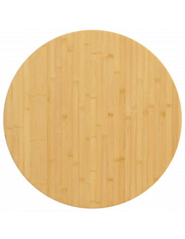 Piano del Tavolo Ø90x2,5 cm in Bambù