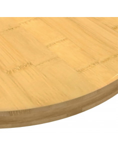 Piano del Tavolo Ø90x2,5 cm in Bambù 2