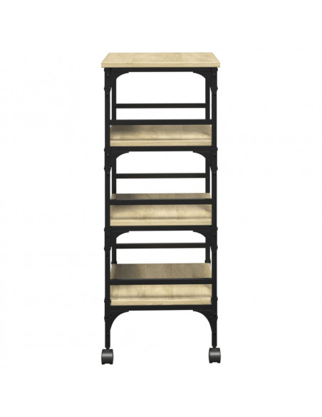 Carrello Cucina Rovere Sonoma 45x35x89,5 cm Legno Multistrato
