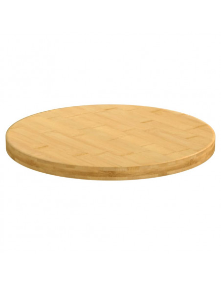 Piano del Tavolo Ø30x2,5 cm in Bambù