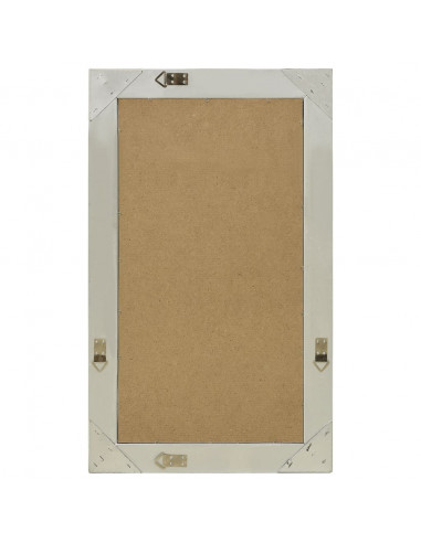 Specchio da Parete Stile Barocco 50x80 cm Argento