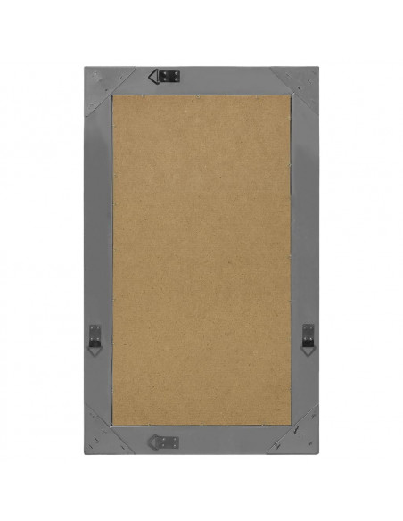 Specchio da Parete Stile Barocco 50x80 cm Nero