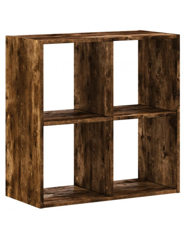 Libreria Rovere Fumo 68,5x32x68,5 cm in Legno Multistrato
