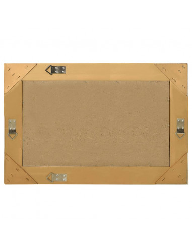 Specchio da Parete Stile Barocco 60x40 cm Oro