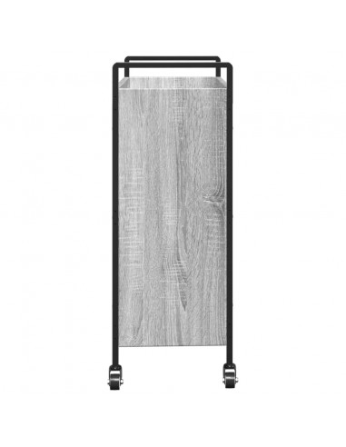 Carrello da Cucina Grigio Sonoma 70x30x82 cm Legno Multistrato