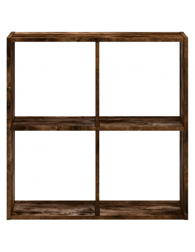 Libreria Rovere Fumo 68,5x32x68,5 cm in Legno Multistrato