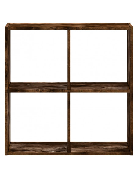 Libreria Rovere Fumo 68,5x32x68,5 cm in Legno Multistrato