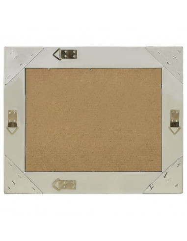 Specchio da Parete Stile Barocco 60x40 cm Argento