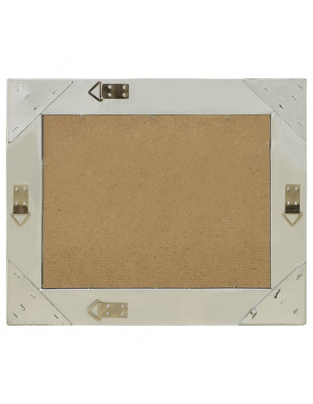 Specchio da Parete Stile Barocco 60x40 cm Argento