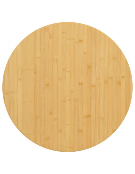 Piano del Tavolo Ø90x4 cm in Bambù