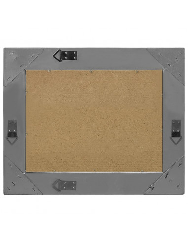 Specchio da Parete Stile Barocco 60x40 cm Nero