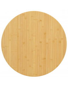 Piano del Tavolo Ø70x1,5 cm in Bambù 2