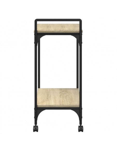 Carrello Cucina Rovere Sonoma 60,5x31x72,5 cm Legno Multistrato