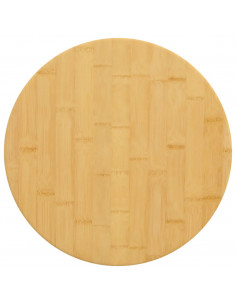 Piano del Tavolo Ø40x2,5 cm in Bambù 2