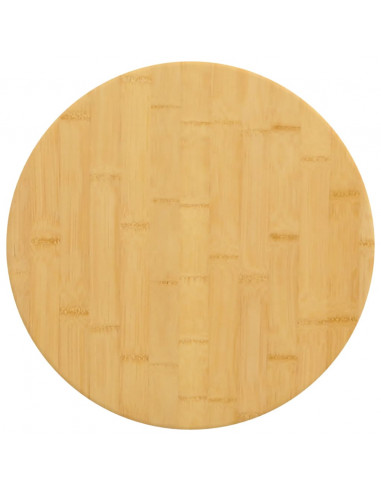 Piano del Tavolo Ø40x2,5 cm in Bambù