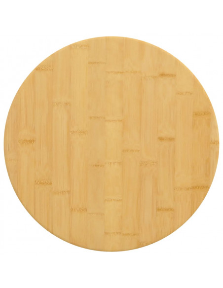 Piano del Tavolo Ø40x2,5 cm in Bambù