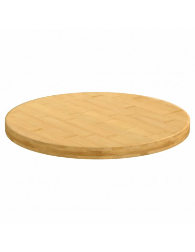 Piano del Tavolo Ø40x2,5 cm in Bambù