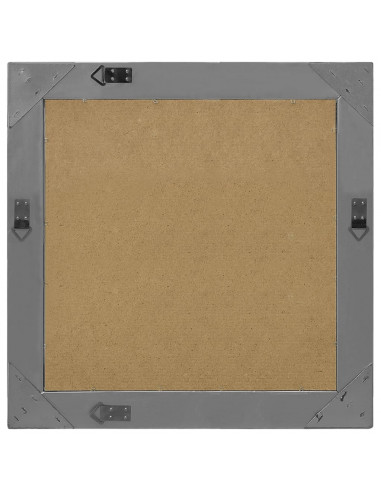 Specchio da Parete Stile Barocco 60x60 cm Nero