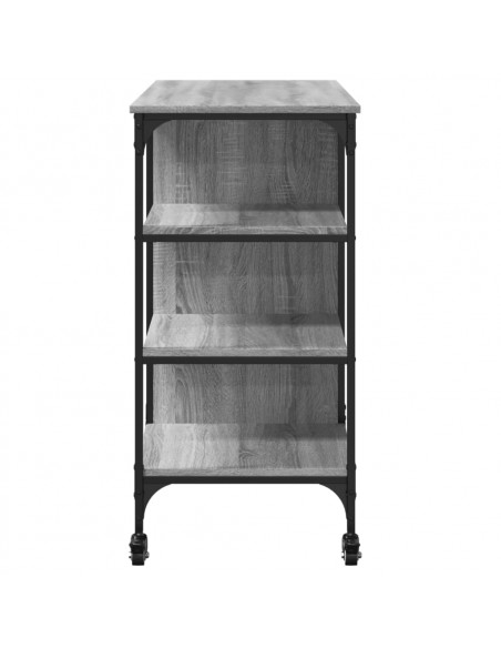 Carrello Cucina Grigio Sonoma 100x45x89,5 cm Legno Multistrato