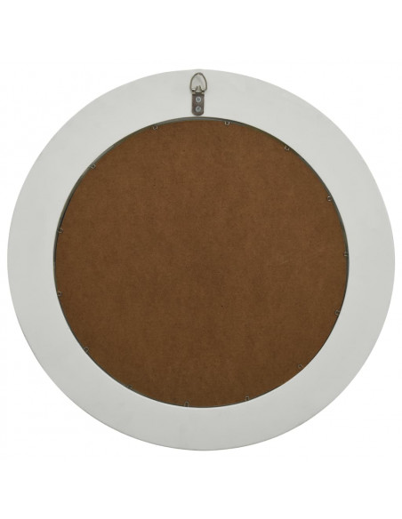 Specchio da Parete Stile Barocco 50 cm Bianco