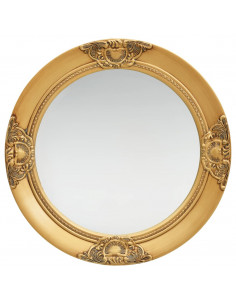 Specchio da Parete Stile Barocco 50 cm Oro 2