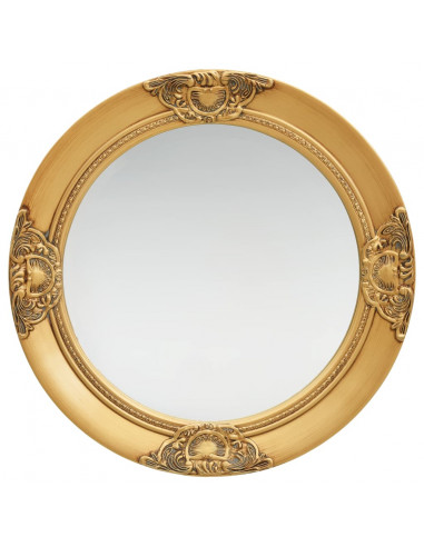 Specchio da Parete Stile Barocco 50 cm Oro