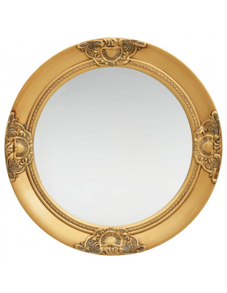 Specchio da Parete Stile Barocco 50 cm Oro