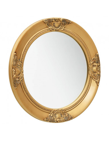 Specchio da Parete Stile Barocco 50 cm Oro