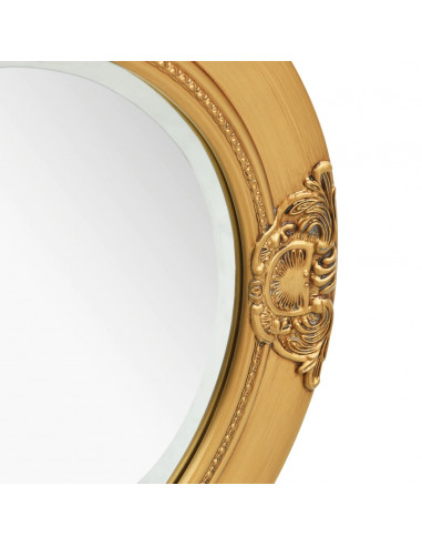 Specchio da Parete Stile Barocco 50 cm Oro