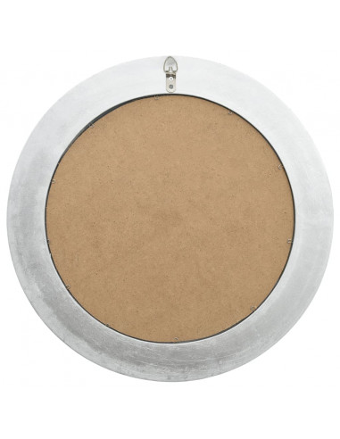 Specchio da Parete Stile Barocco 50 cm Argento