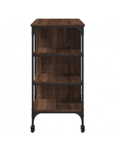 Carrello Cucina Rovere Marrone 100x45x89,5 cm Legno Multistrato