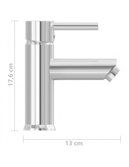 Rubinetto per Lavabo del Bagno Finitura Cromo 30x176 mm