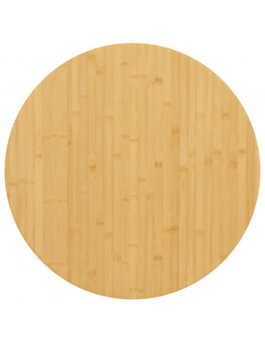 Piano del Tavolo Ø60x4 cm in Bambù