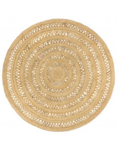 Tappeto Lavorato a Mano in Juta Intrecciata 180 cm 2