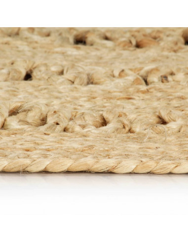 Tappeto Lavorato a Mano in Juta Intrecciata 180 cm