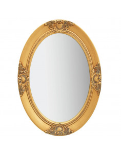 Specchio da Parete Stile Barocco 50x70 cm Oro 2