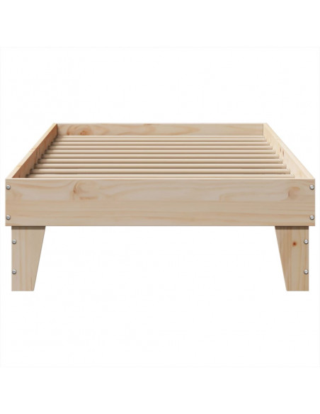 Giroletto senza Materasso 100x200 cm in Legno Massello di Pino