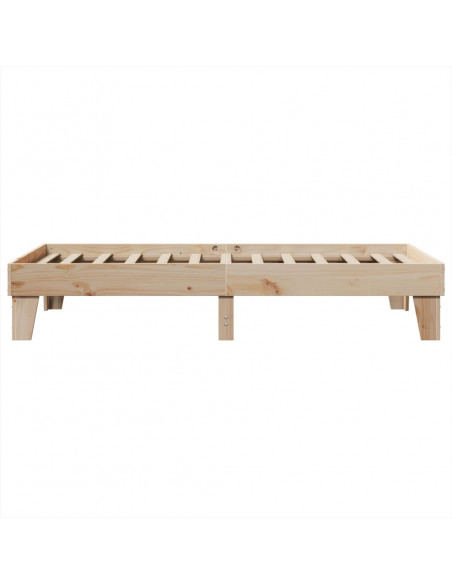 Giroletto senza Materasso 100x200 cm in Legno Massello di Pino