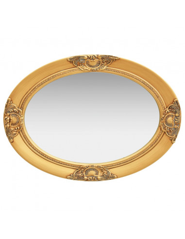 Specchio da Parete Stile Barocco 50x70 cm Oro