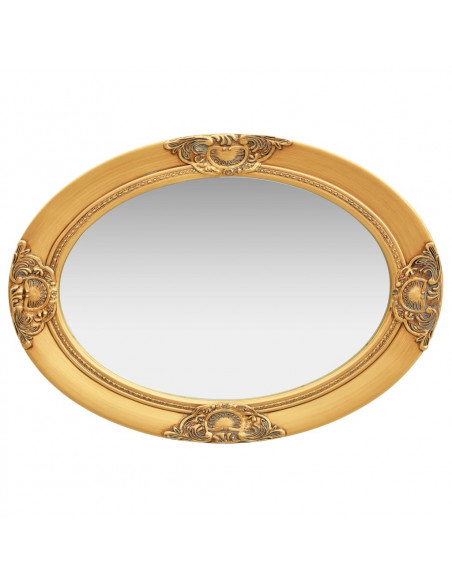 Specchio da Parete Stile Barocco 50x70 cm Oro