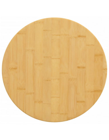 Piano del Tavolo Ø50x4 cm in Bambù
