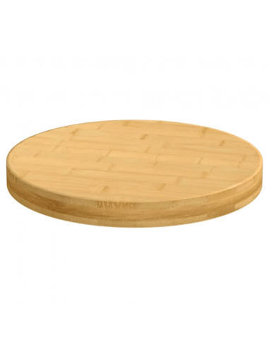 Piano del Tavolo Ø50x4 cm in Bambù