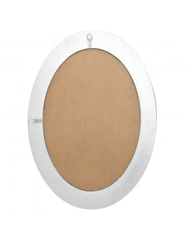 Specchio da Parete Stile Barocco 50x70 cm Argento