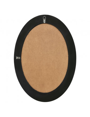 Specchio da Parete Stile Barocco 50x70 cm Nero